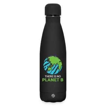 Klimaschutz Umwelt Planet Erde Klima Klimapolitik - Matte Thermosflasche 500 ml - Schwarz - Vorne