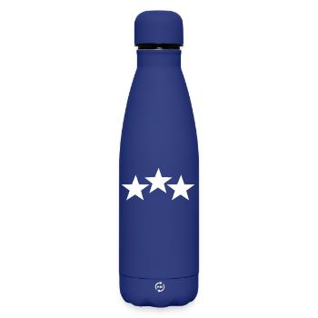 star - Matte Insulated Water Bottle 500 ml - dark blue  - Front