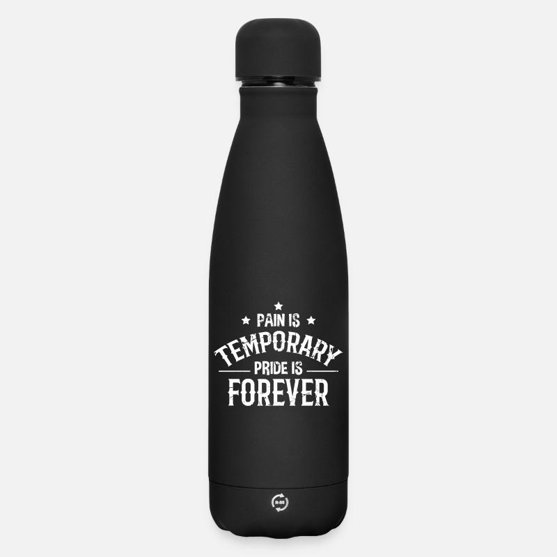 Bodybuilder disant - Bouteille isotherme SOFT TOUCH 500 ml - noir