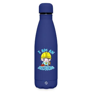 électricien - Bouteille isotherme SOFT TOUCH 500 ml - bleu foncé  - Devant