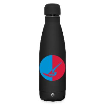 Windsurf Windsurfing Windsurfen Planche à voile - Matte Insulated Water Bottle 500 ml - black - Front
