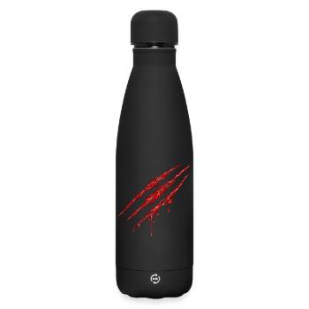 Swirly Claw Marks - Matte Thermosflasche 500 ml - Schwarz - Vorne
