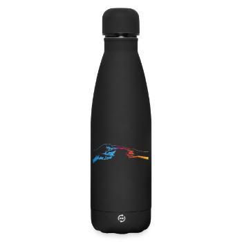 père et fille - Bouteille isotherme SOFT TOUCH 500 ml - noir - Devant