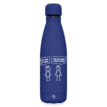 Partenariat relationnel Énonciations drôles Couples - Bouteille isotherme SOFT TOUCH 500 ml - bleu foncé  - Devant