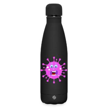 ZERSTÖRE CORONA CORONA BUSTERS VERNIETIG - Matte Thermosflasche 500 ml - Schwarz - Vorne