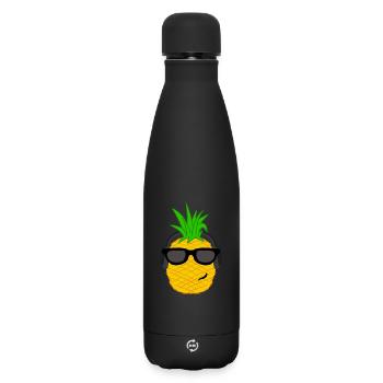 Cool ananas vacances sur les îles des Caraïbes - Bouteille isotherme SOFT TOUCH 500 ml - noir - Devant
