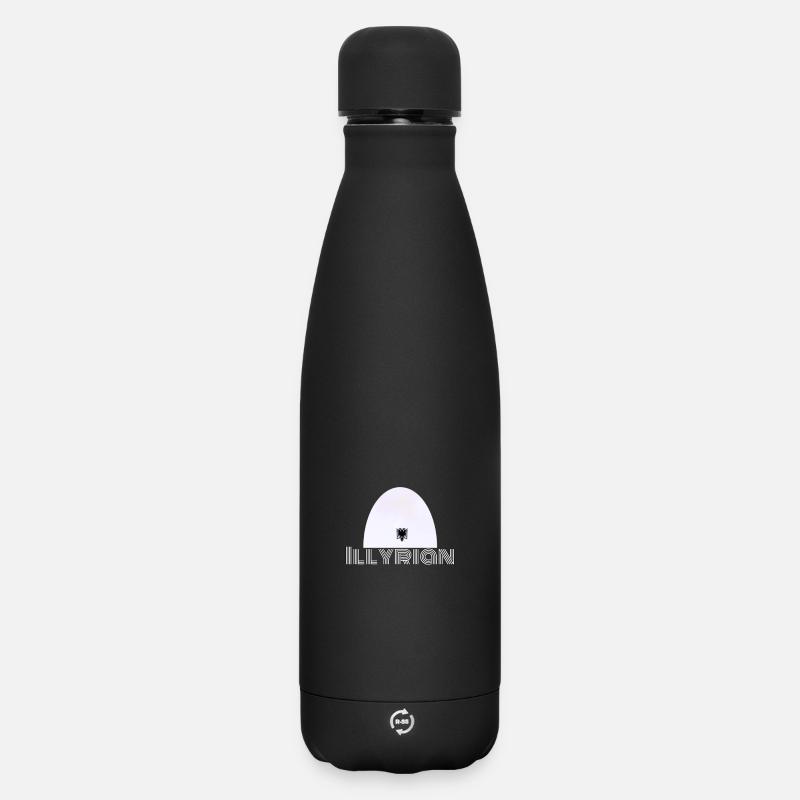 Plisi - Matte Panorama Thermosflasche 500 ml - Schwarz