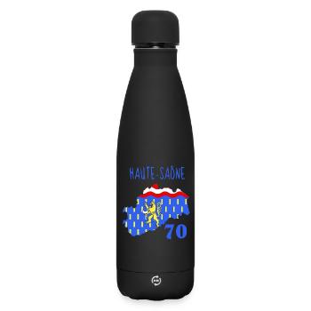 Haute-Saône - Matte Thermosflasche 500 ml - Schwarz - Vorne