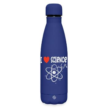 J’aime la science - Bouteille isotherme SOFT TOUCH 500 ml - bleu foncé  - Devant