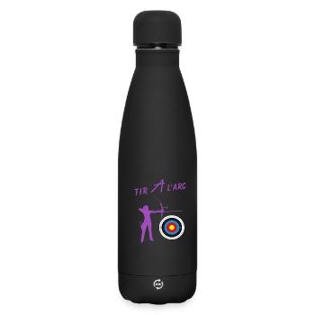 Archery - Matte Insulated Water Bottle 500 ml - black - Front