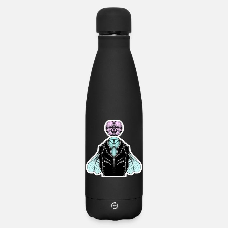 Tuxedo fly - Matte Insulated Water Bottle 500 ml - black