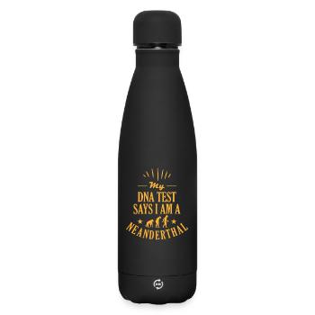 Paléoanthropologie préhistorique de Néandertal - Bouteille isotherme SOFT TOUCH 500 ml - noir - Devant