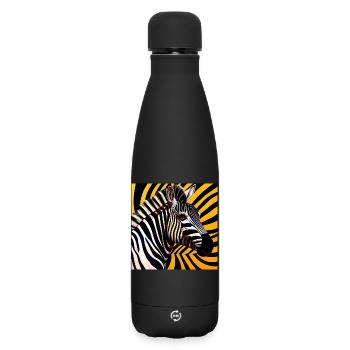 Zèbre - Bouteille isotherme SOFT TOUCH 500 ml - noir - Devant