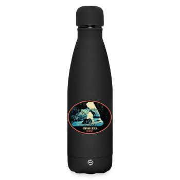 Sea cave in the Algarve explore the hidden beauty - Matte Insulated Water Bottle 500 ml - black - Front