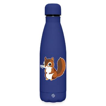 Eichhörnchen - Matte Thermosflasche 500 ml - Dunkelblau  - Vorne