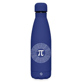 Pi Day - Happy Pi Day - Matte Insulated Water Bottle 500 ml - dark blue  - Front
