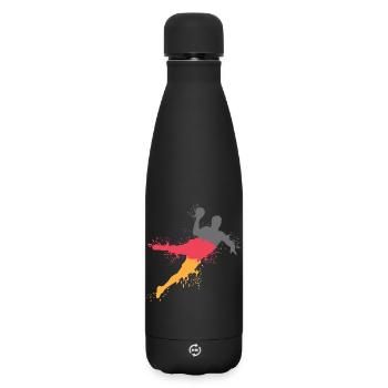 Handballer Explosion Handball Team Germany - Matte Insulated Water Bottle 500 ml - black - Front