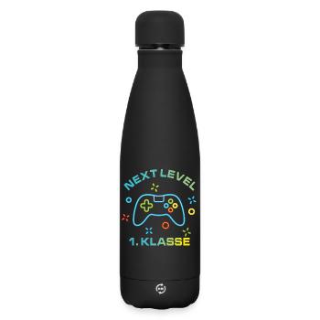 Colorful Game Console Next Level 1st Class - Matte Insulated Water Bottle 500 ml - black - Front