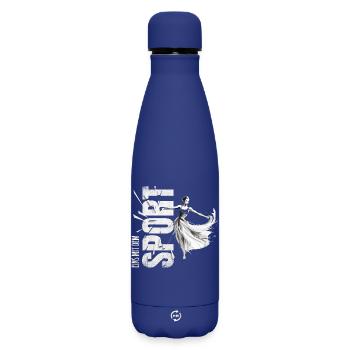 Eins mit dem Sport - Tanzen - Matte Thermosflasche 500 ml - Dunkelblau  - Vorne