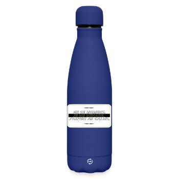 I take it easy - Matte Insulated Water Bottle 500 ml - dark blue  - Front