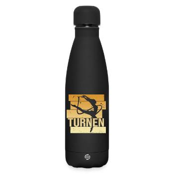Turnen - Matte Thermosflasche 500 ml - Schwarz - Vorne