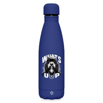 Schapendoes What’s Up Gangsta Cool Dog Gift - Bouteille isotherme SOFT TOUCH 500 ml - bleu foncé  - Devant
