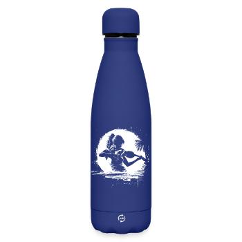 Weiblicher Violinist - Matte Thermosflasche 500 ml - Dunkelblau  - Vorne