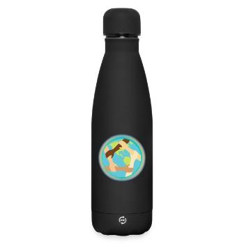 Unité mondiale et entraide - Bouteille isotherme SOFT TOUCH 500 ml - noir - Devant