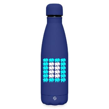 ÉLÉPHANT - Bouteille isotherme SOFT TOUCH 500 ml - bleu foncé  - Devant