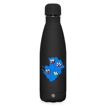 Région Poitou-Charentes - Bouteille isotherme SOFT TOUCH 500 ml - noir - Devant