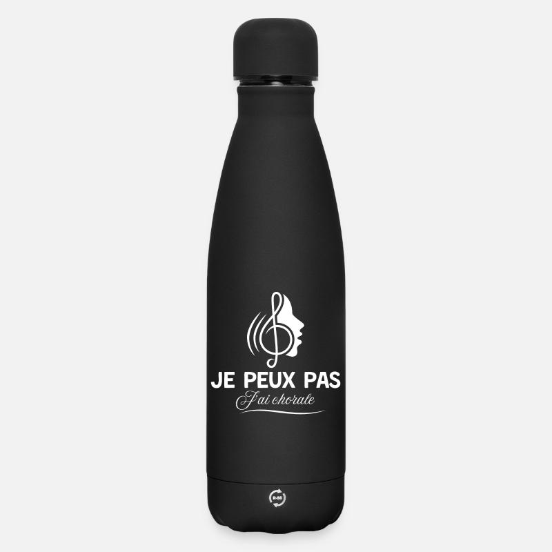 I can't I have choir - Matte Insulated Water Bottle 500 ml - black