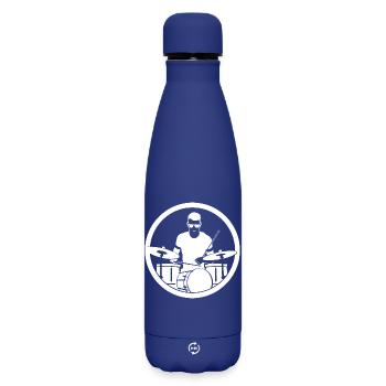 Batteur - Bouteille isotherme SOFT TOUCH 500 ml - bleu foncé  - Devant