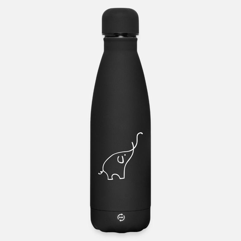 Éléphant - Bouteille isotherme SOFT TOUCH 500 ml - noir