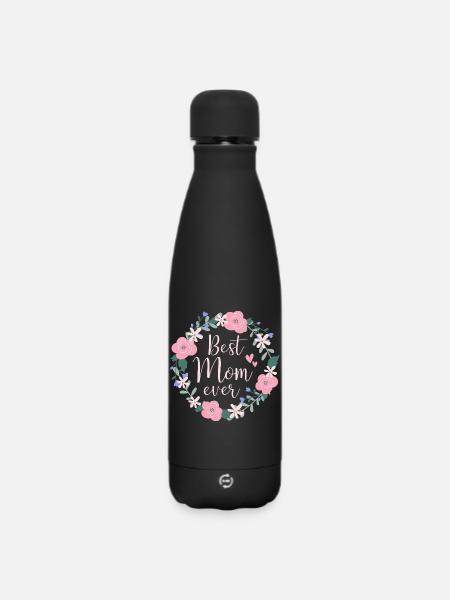 Meilleure maman de tous les temps - rose - Bouteille isotherme SOFT TOUCH 500 ml - noir