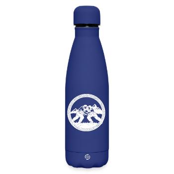 Schwinger_1_white - Matte Thermosflasche 500 ml - Dunkelblau  - Vorne