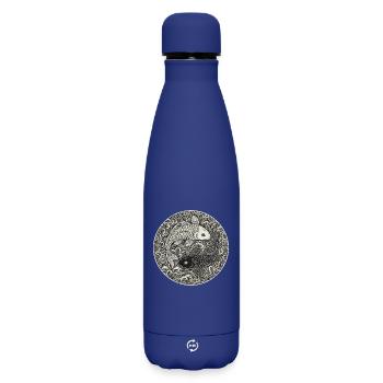 Koi Carp - Matte Insulated Water Bottle 500 ml - dark blue  - Front
