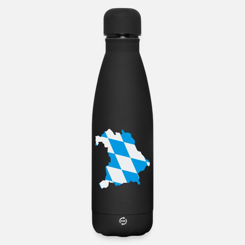 État fédéral de Bavière - Bouteille isotherme SOFT TOUCH 500 ml - noir