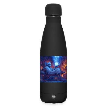 Mad Scientist - Matte Insulated Water Bottle 500 ml - black - Front