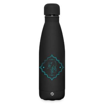 silhouette féminine - Bouteille isotherme SOFT TOUCH 500 ml - noir - Devant