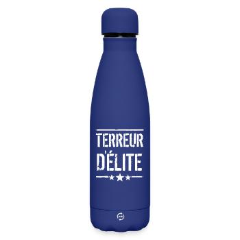 TERREUR D'ÉLITE ! - Bouteille isotherme SOFT TOUCH 500 ml - bleu foncé  - Devant