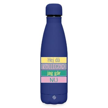 Auf Wiedersehen, Kolleginnen und Kollegen – Auf Wiedersehen - Matte Thermosflasche 500 ml - Dunkelblau  - Vorne