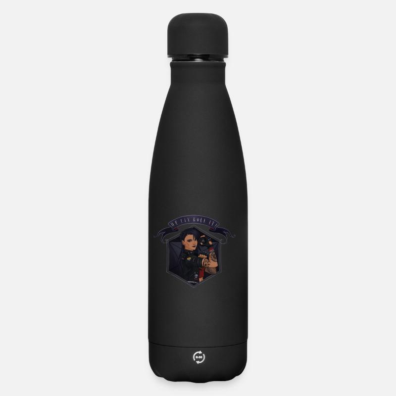 We can ROLL it ! Tanned - Bouteille isotherme SOFT TOUCH 500 ml - noir
