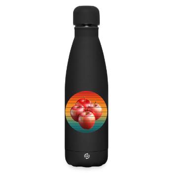 Fruit de la pomme - Bouteille isotherme SOFT TOUCH 500 ml - noir - Devant