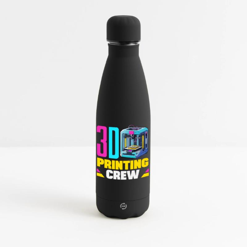Équipe de robotique spatiale d’impression 3D Crew Maker Drôle Bouteille isotherme SOFT TOUCH 500 ml
