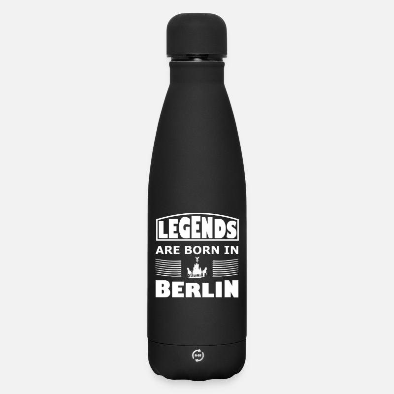 Légendes nées à Berlin - Bouteille isotherme SOFT TOUCH 500 ml - noir