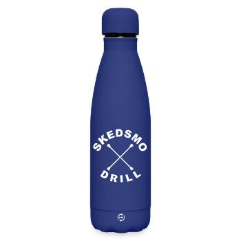 Skedsmo Drill Bohrstangenlogo weiß - Matte Thermosflasche 500 ml - Dunkelblau  - Vorne