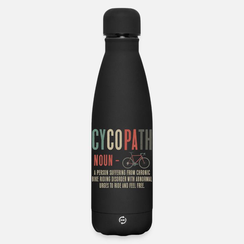 Cyclopath Ride Urges - Matte Insulated Water Bottle 500 ml - black