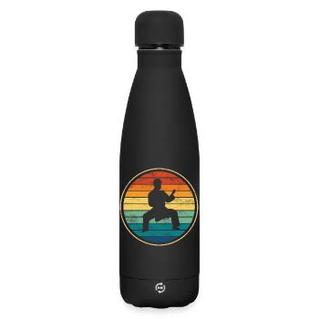 Karaté Sports de combat - Bouteille isotherme SOFT TOUCH 500 ml - noir - Devant