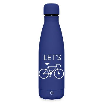 Faisons du vélo - Bouteille isotherme SOFT TOUCH 500 ml - bleu foncé  - Devant