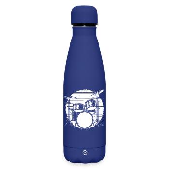Percussion - Matte Insulated Water Bottle 500 ml - dark blue  - Front